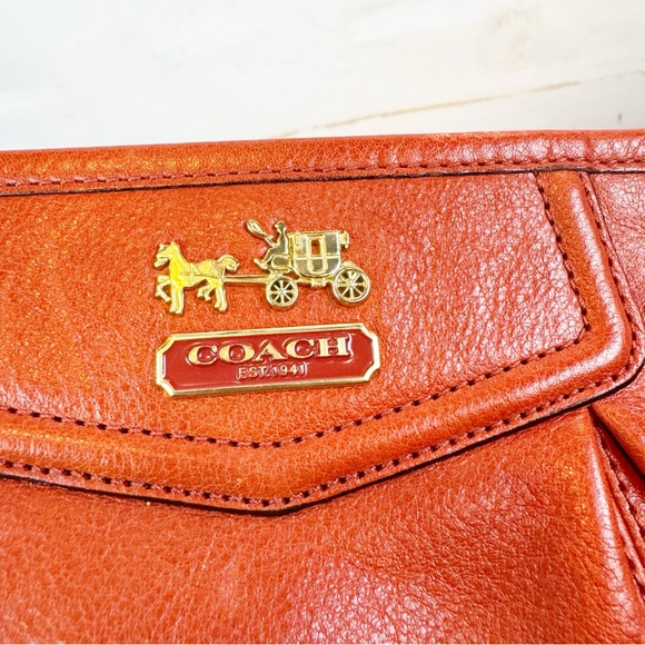 Coach | Orange Leather Mini Bag - Picture 6 of 13